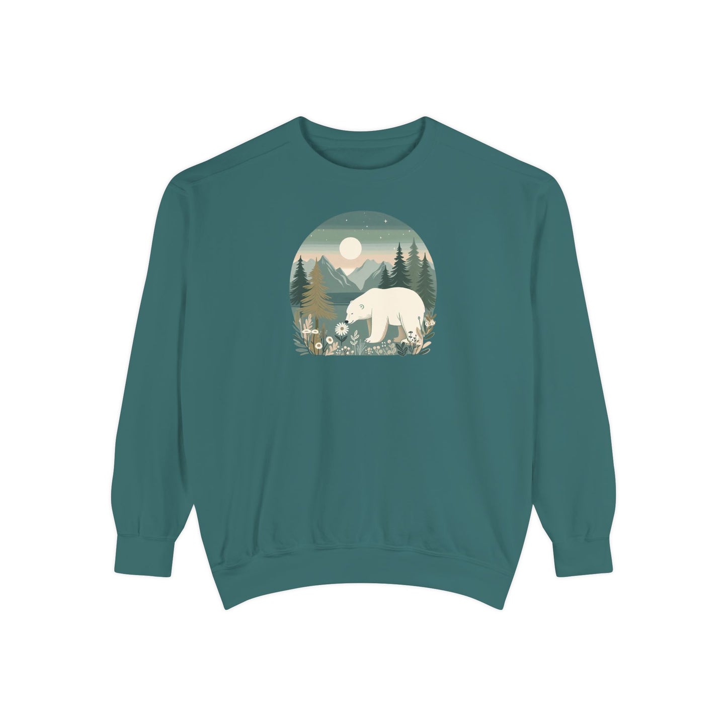 Polar Bear Wilderness Comfort Colors Sweatshirt