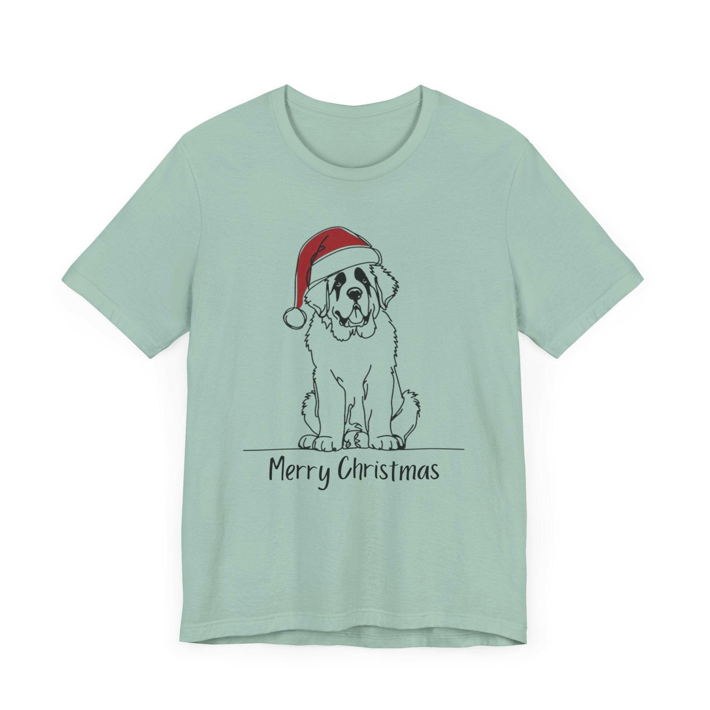 Merry Christmas Saint Bernard Dog Tee - Stompy Paws