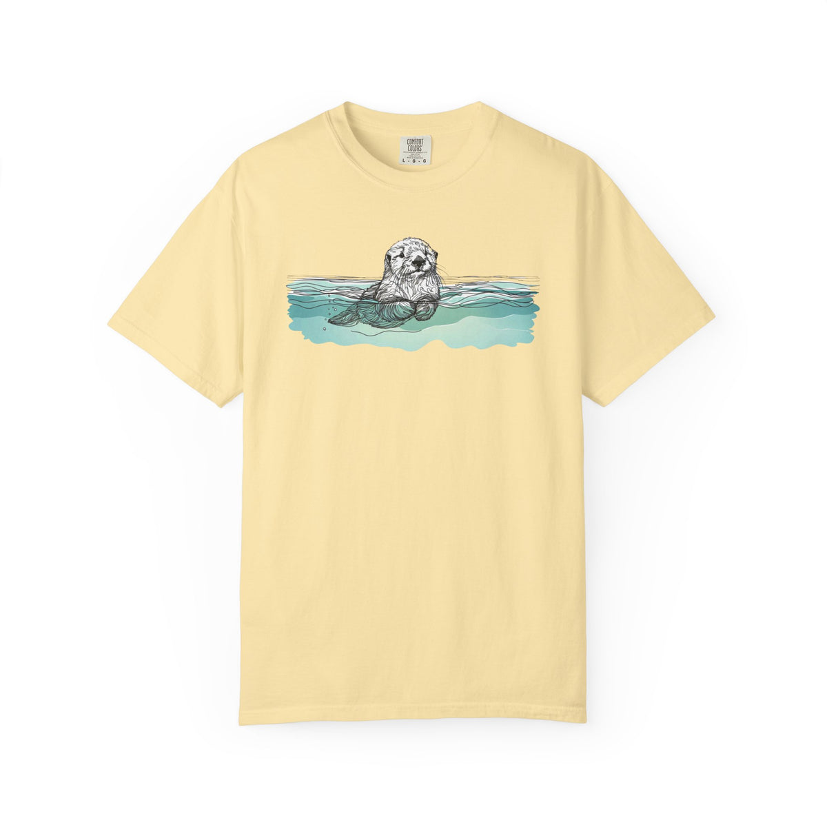 Sea Otter T-Shirt | Otter in the Water Comfort Colors Tee