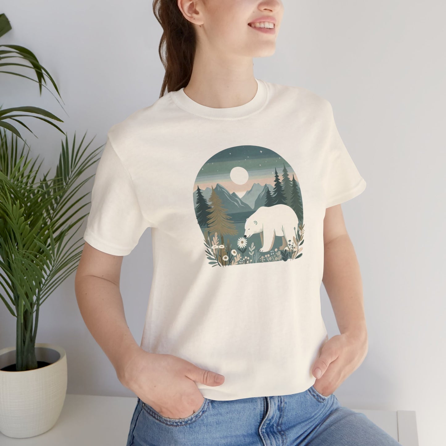 Moonlight Polar Bear Premium Tee | Polar Den Edition