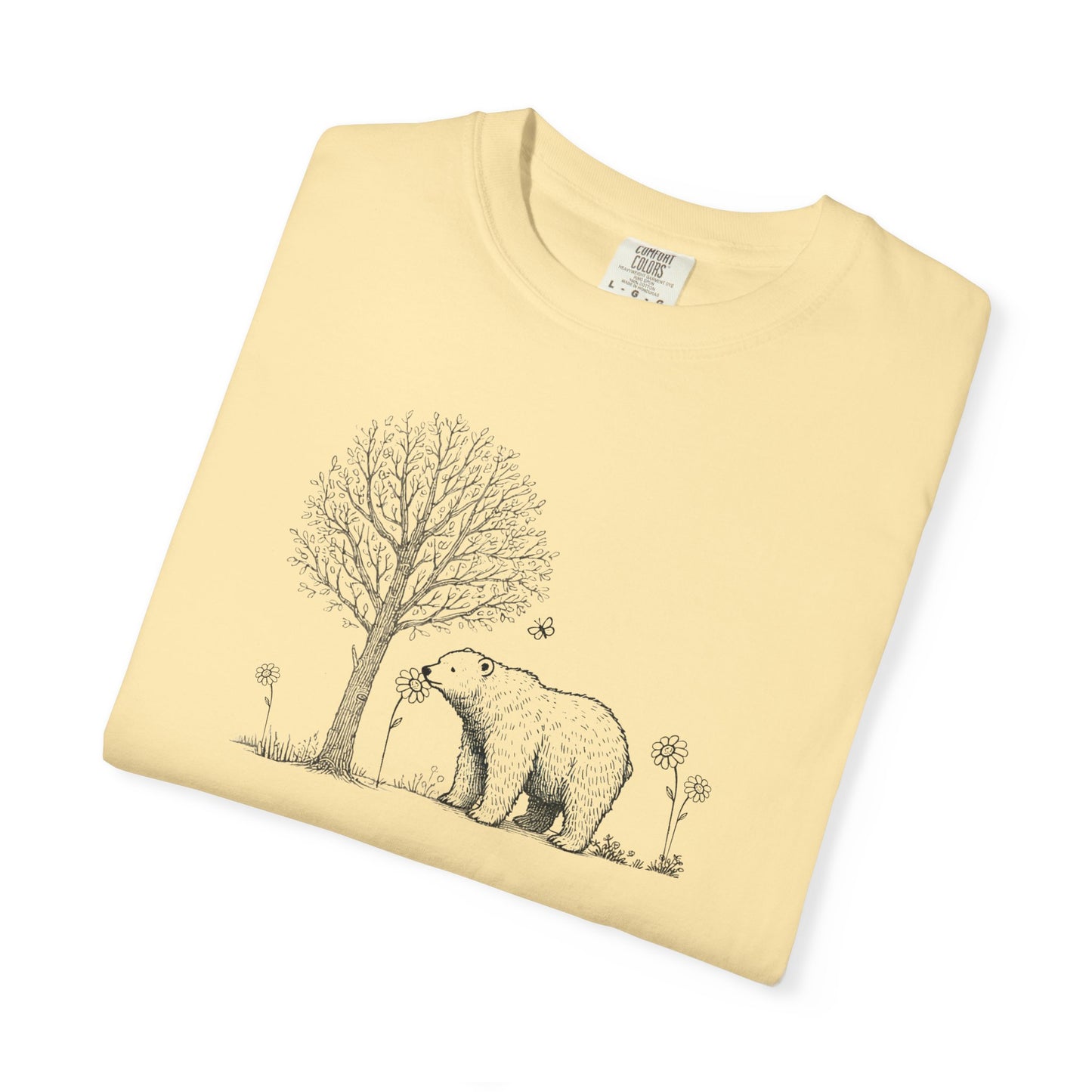 Wildflower Polar Bear Comfort Colors Tee
