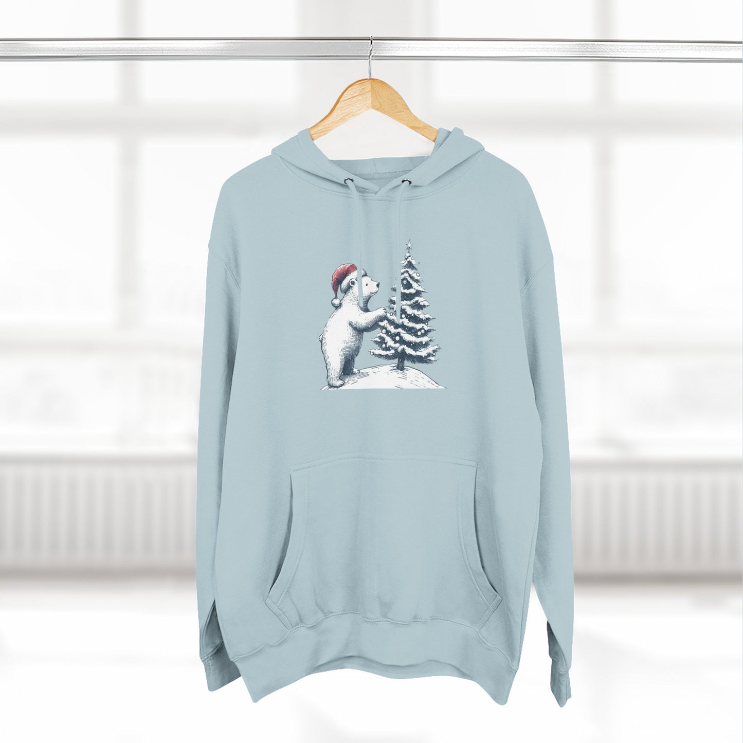 Polar Bear Christmas Tree Hoodie