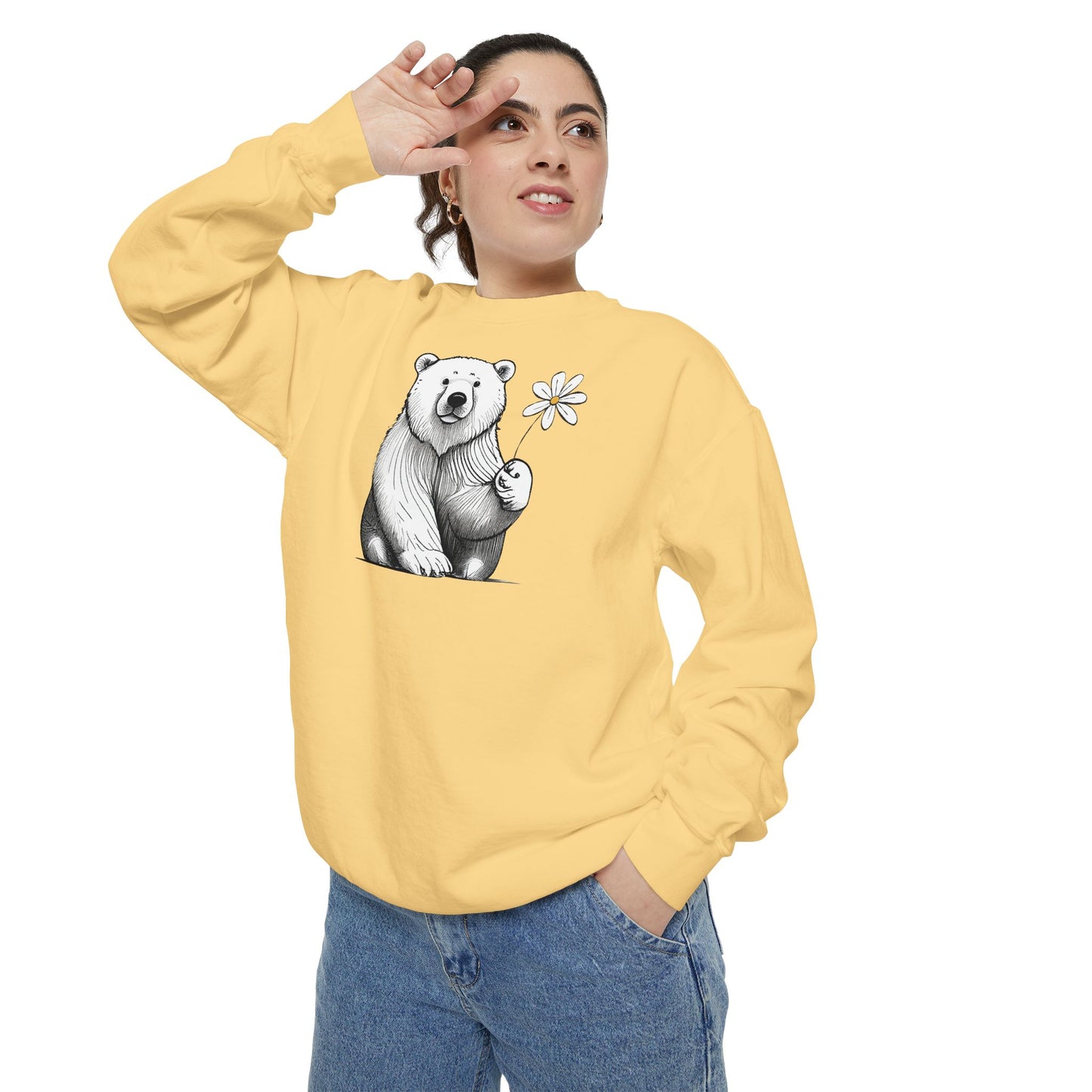 Wildflower Polar Bear Sweatshirt
