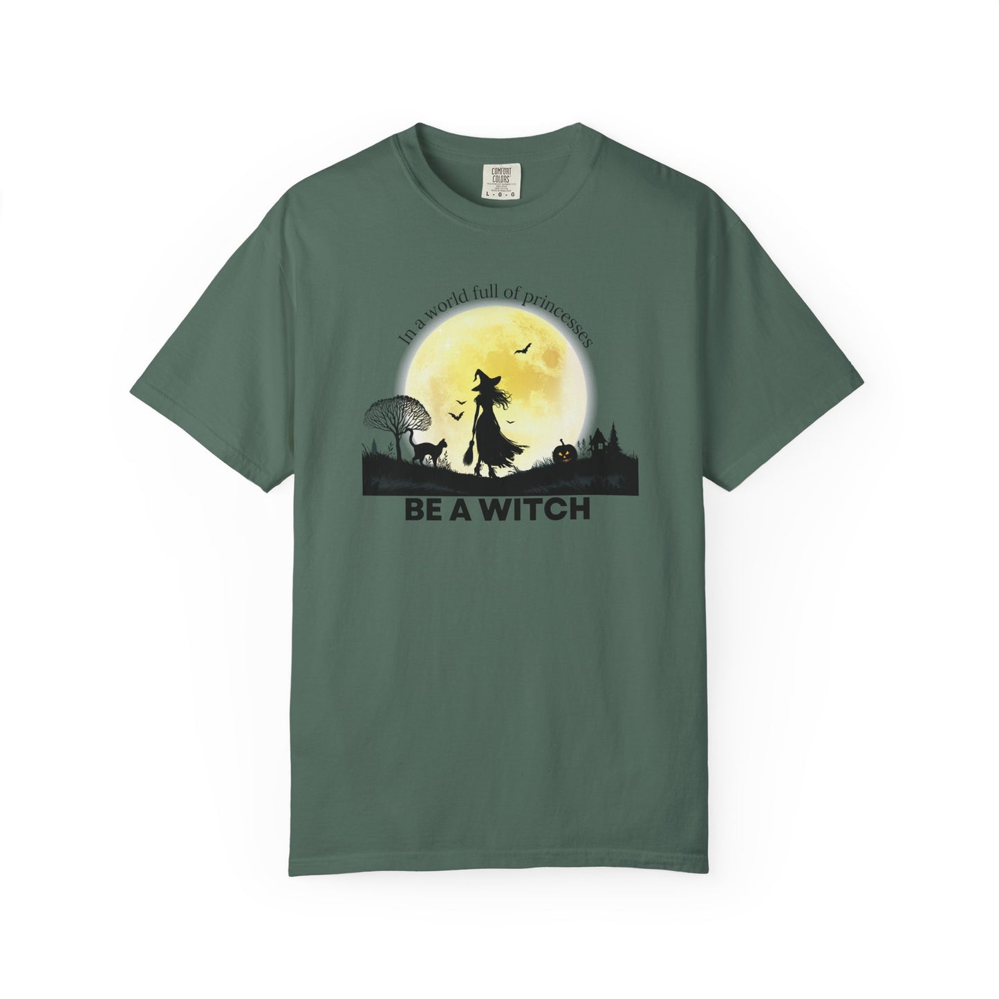 Be A Witch Celestial Moon Tee | Comfort Colors® Heritage Mystical Graphic Shirt