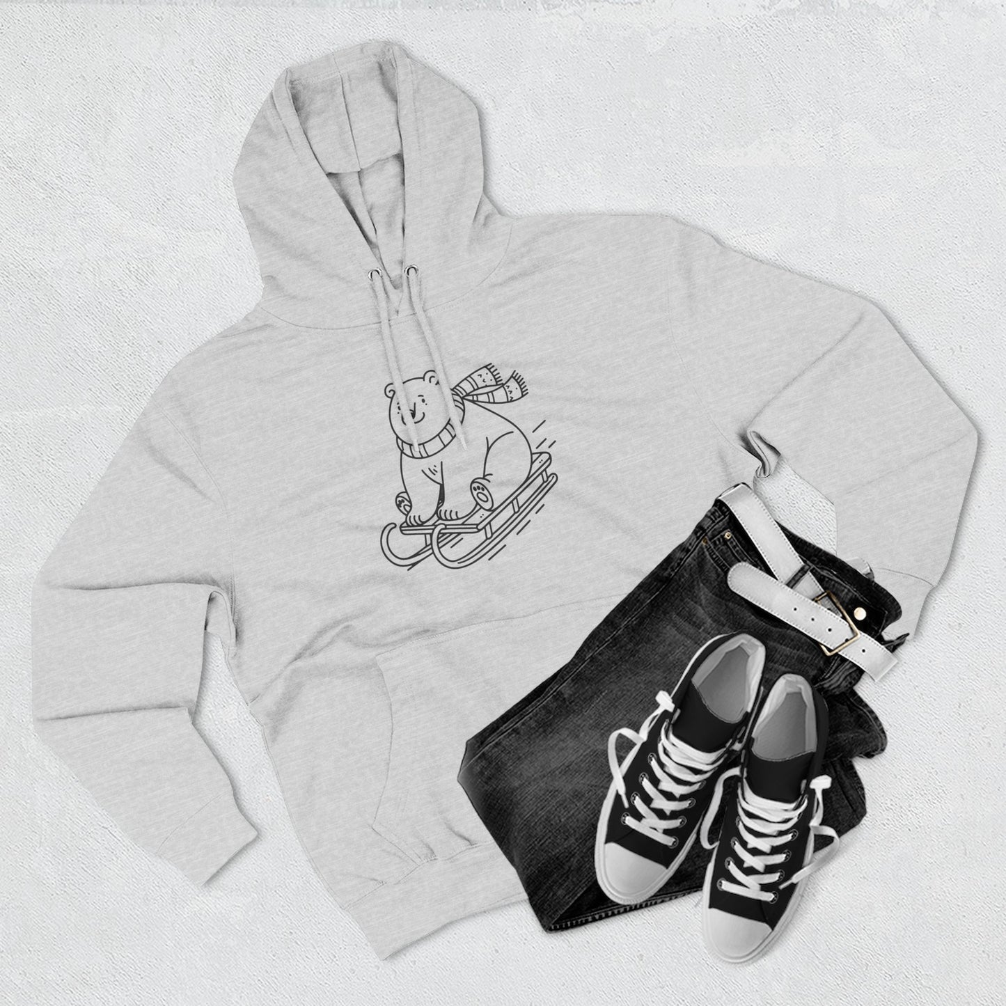 Polar Bear Sledding Hoodie