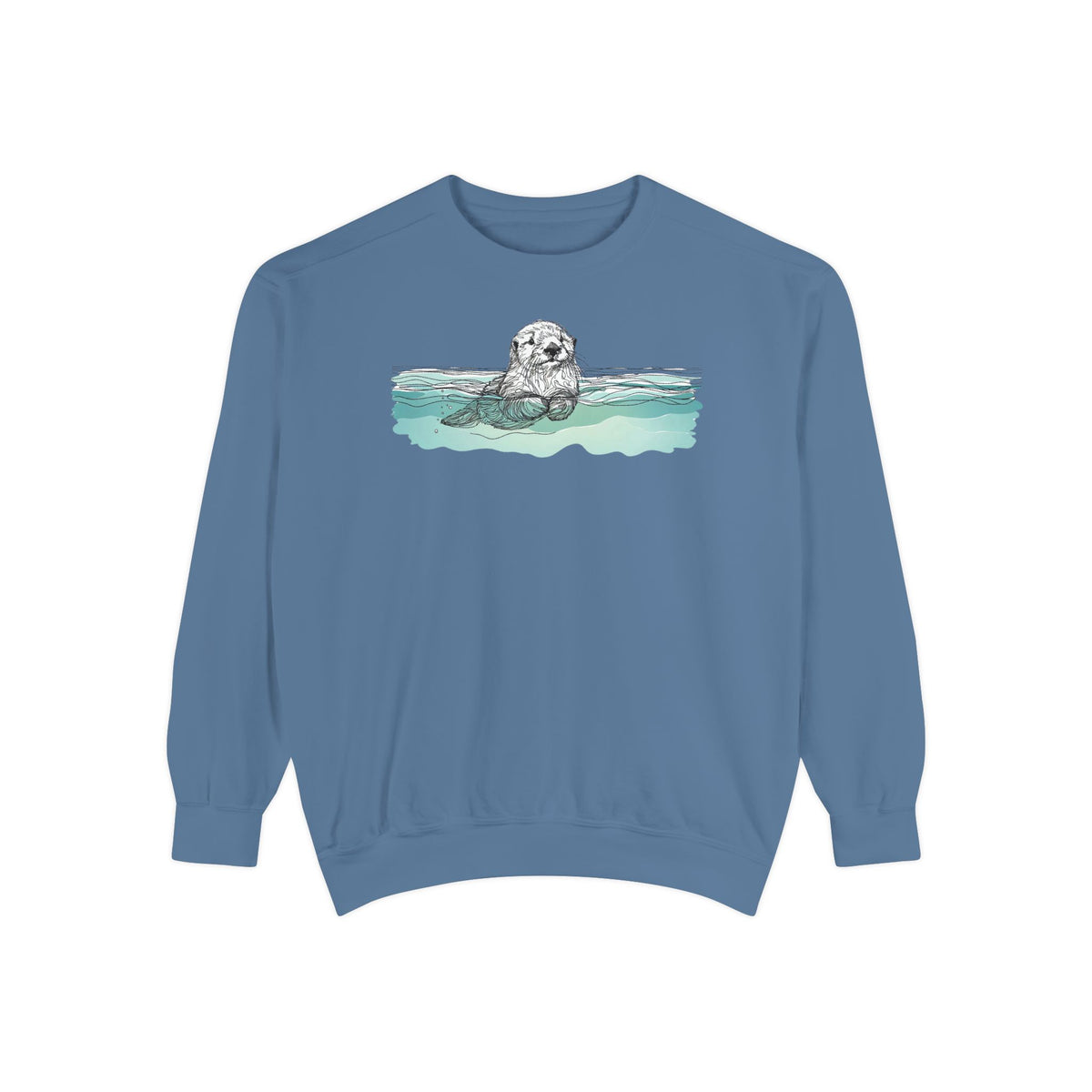 Sea Otter Sweatshirt | Otter in the Water Crewneck