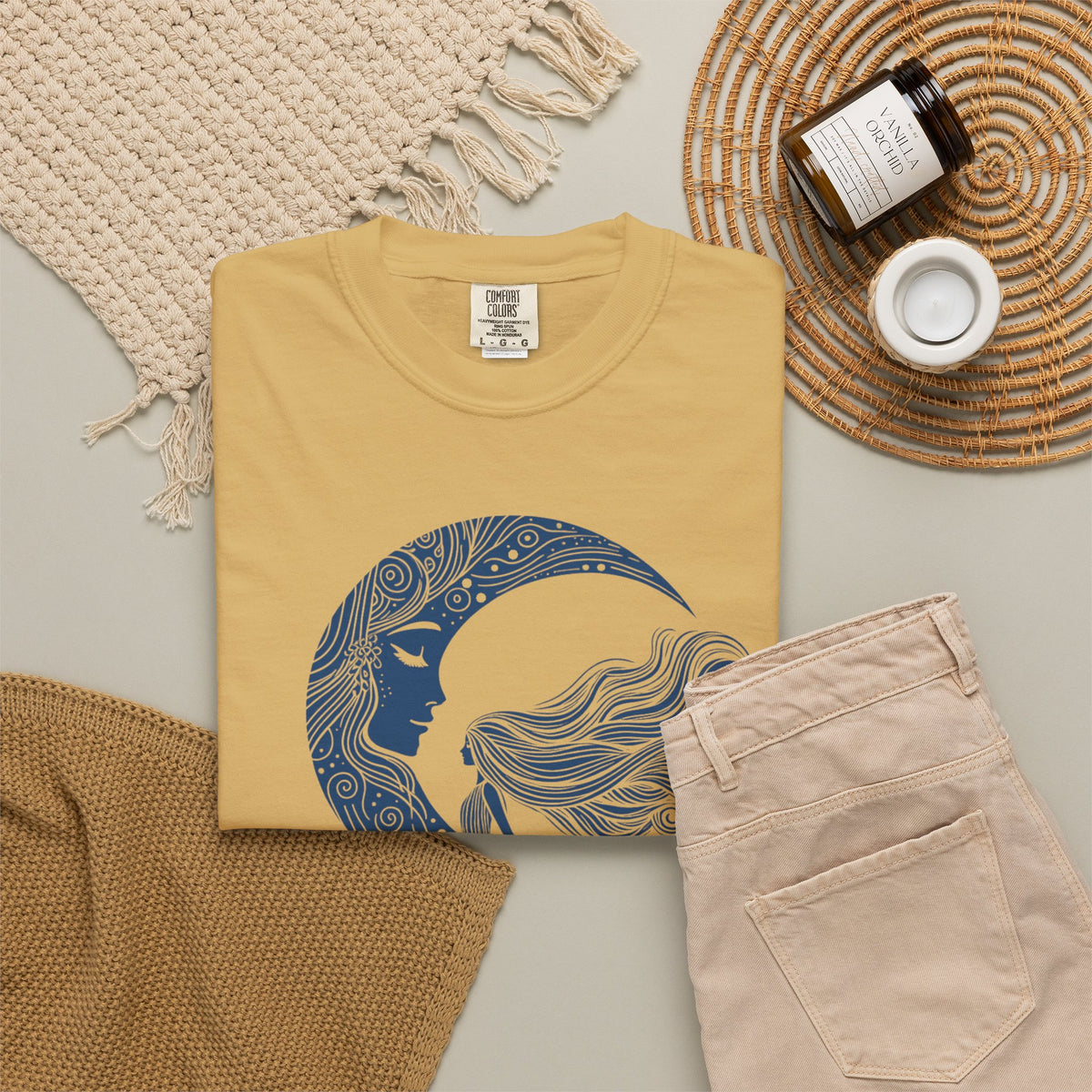 Moon Goddess "She Remembered Who She Was" Comfort Colors T-Shirt