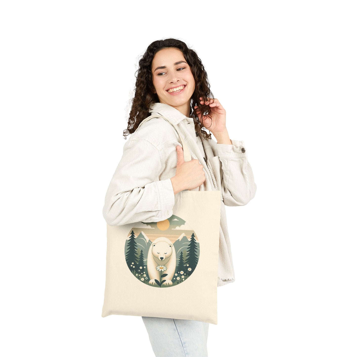 Polar Bear Alpine Tote Bag