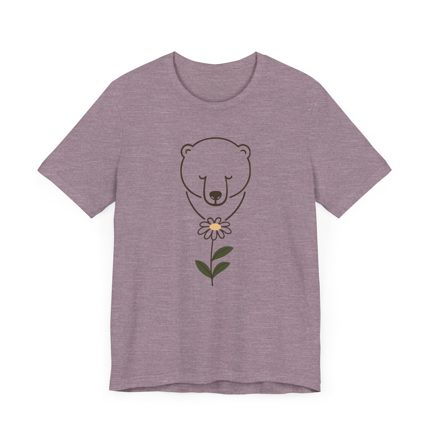 Minimalist Polar Bear & Daisy Tee