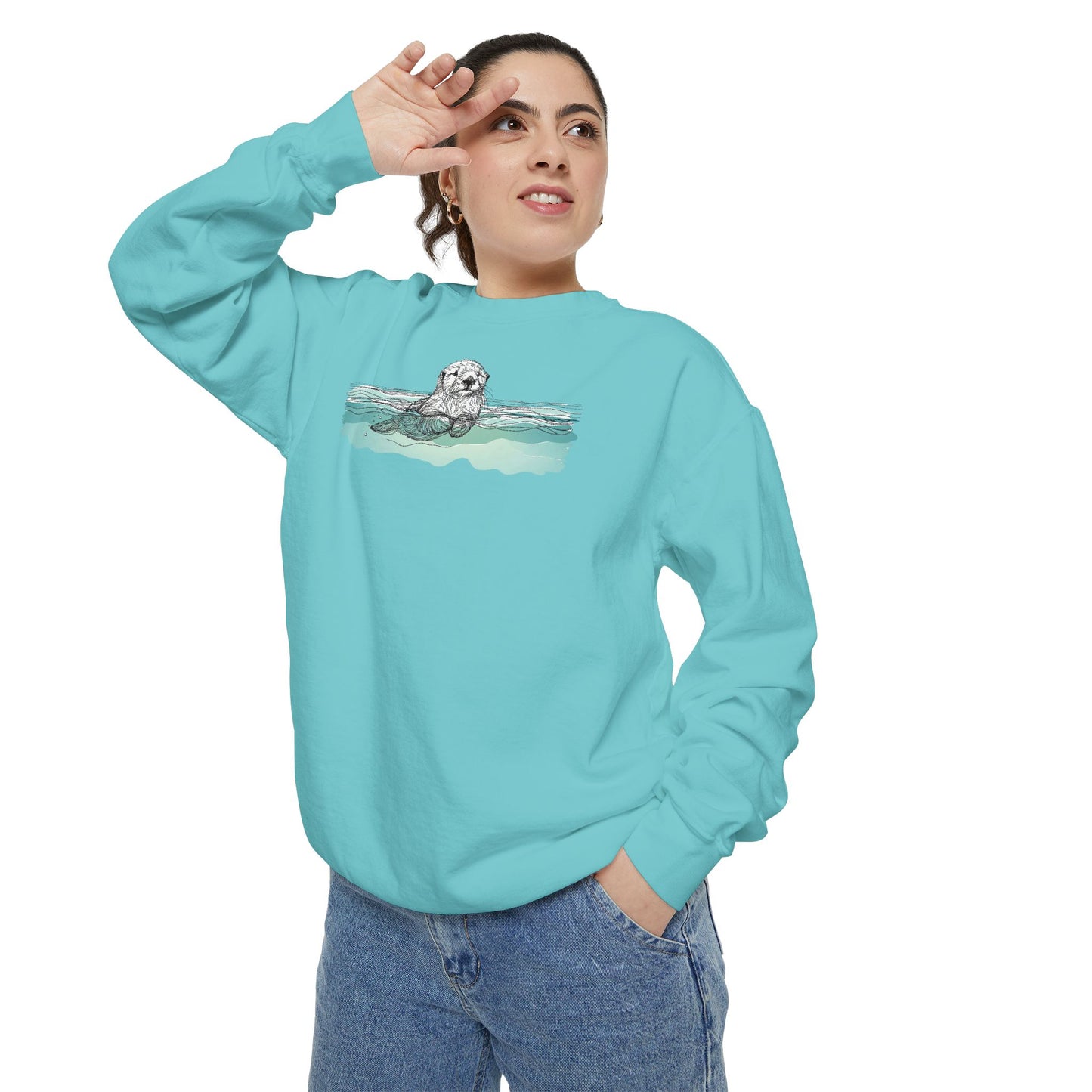 Otter in the Water Sweatshirt
