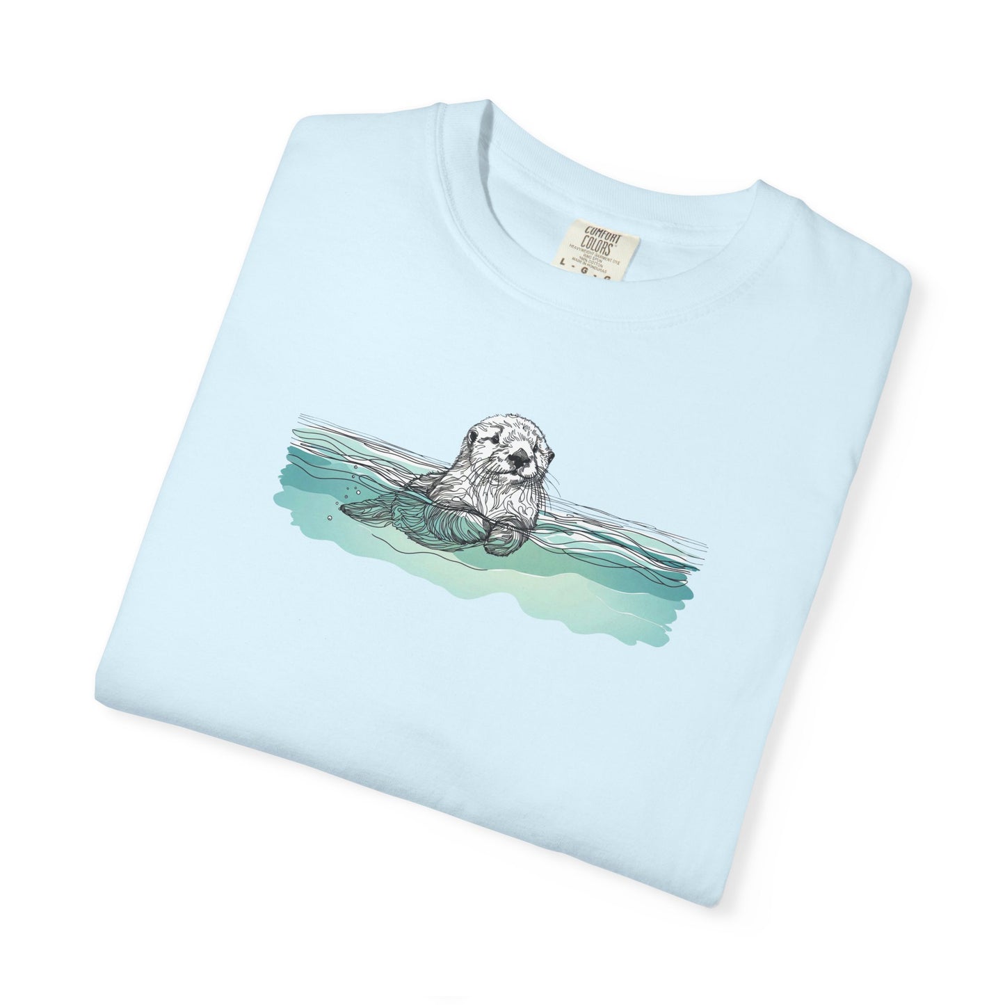Otter in the Water Comfort Colors Tee