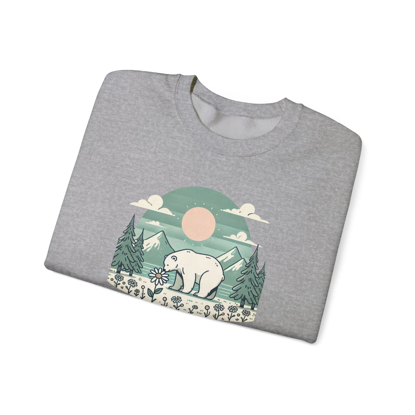 Polar Bear Daisy Sweatshirt