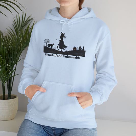 Blood of the Unburnable Witch Hoodie | Cozy Halloween Sweatshirt