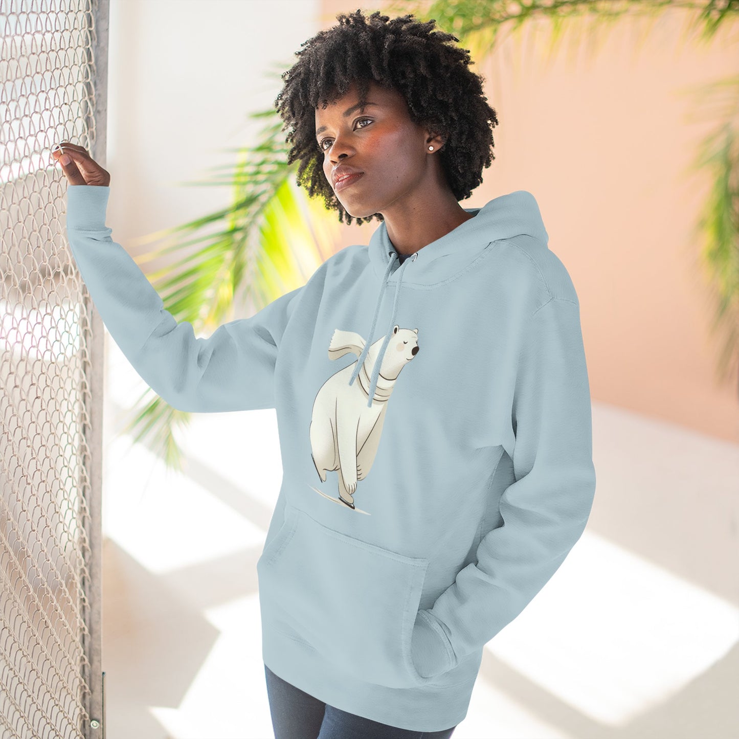 Polar Bear Skating Hoodie