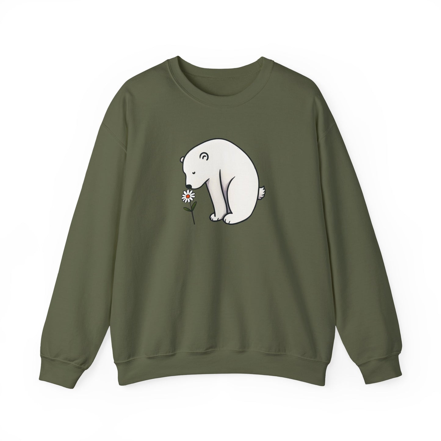 Polar Bear Daisy Sweatshirt | Polar Den Edition