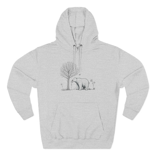 Wildflower Polar Bear Sketch Hoodie