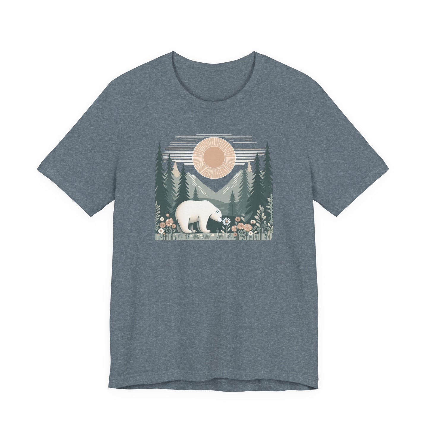 Polar Bear & Wildflower Mountain Shirt