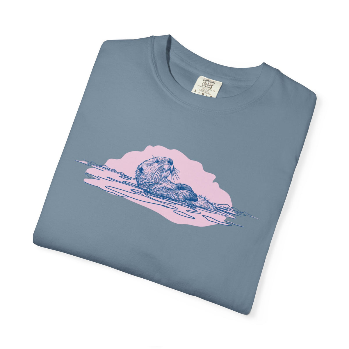 Sea Otter T-Shirt | Floating Otter Comfort Colors Tee