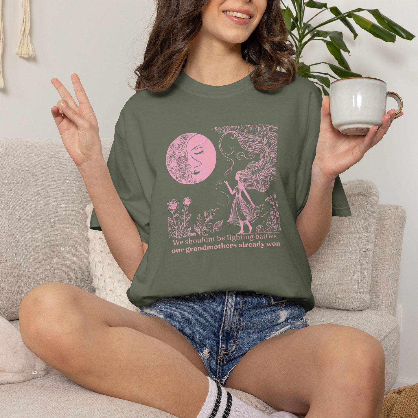 We Shouldn’t Be Fighting Battles Comfort Colors Tee Description