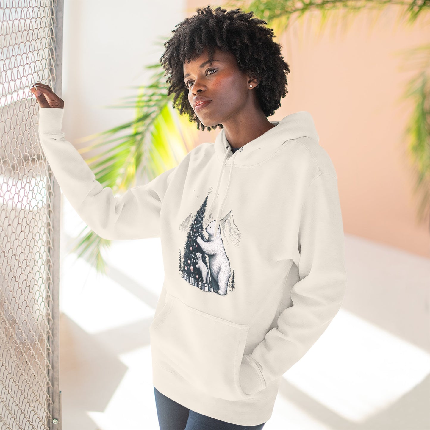 Polar Bear & Cub Holiday Hoodie