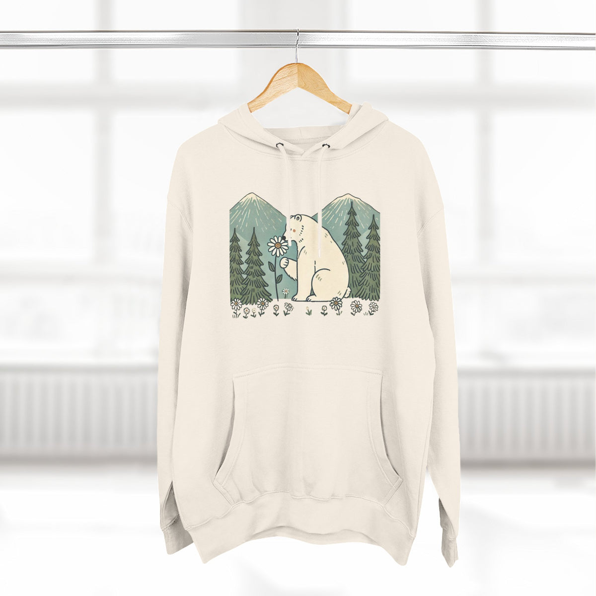 Woodland Polar Bear Hoodie