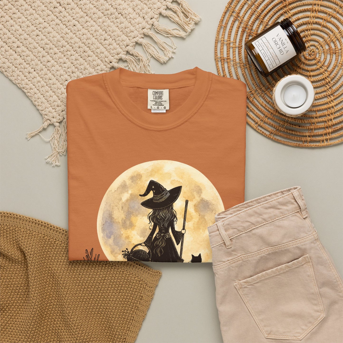 It's a Put on the Hat Kind of Day | Comfort Colors® Witch Graphic T-Shirt