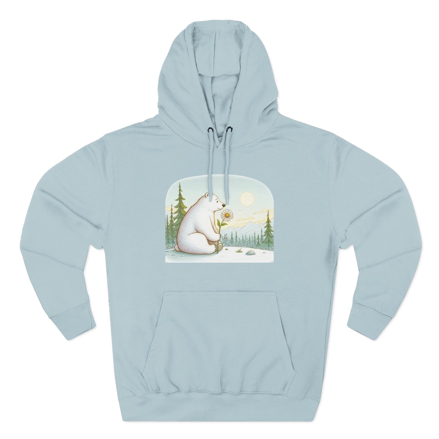 Polar Bear Mountain View Meadow Hoodie