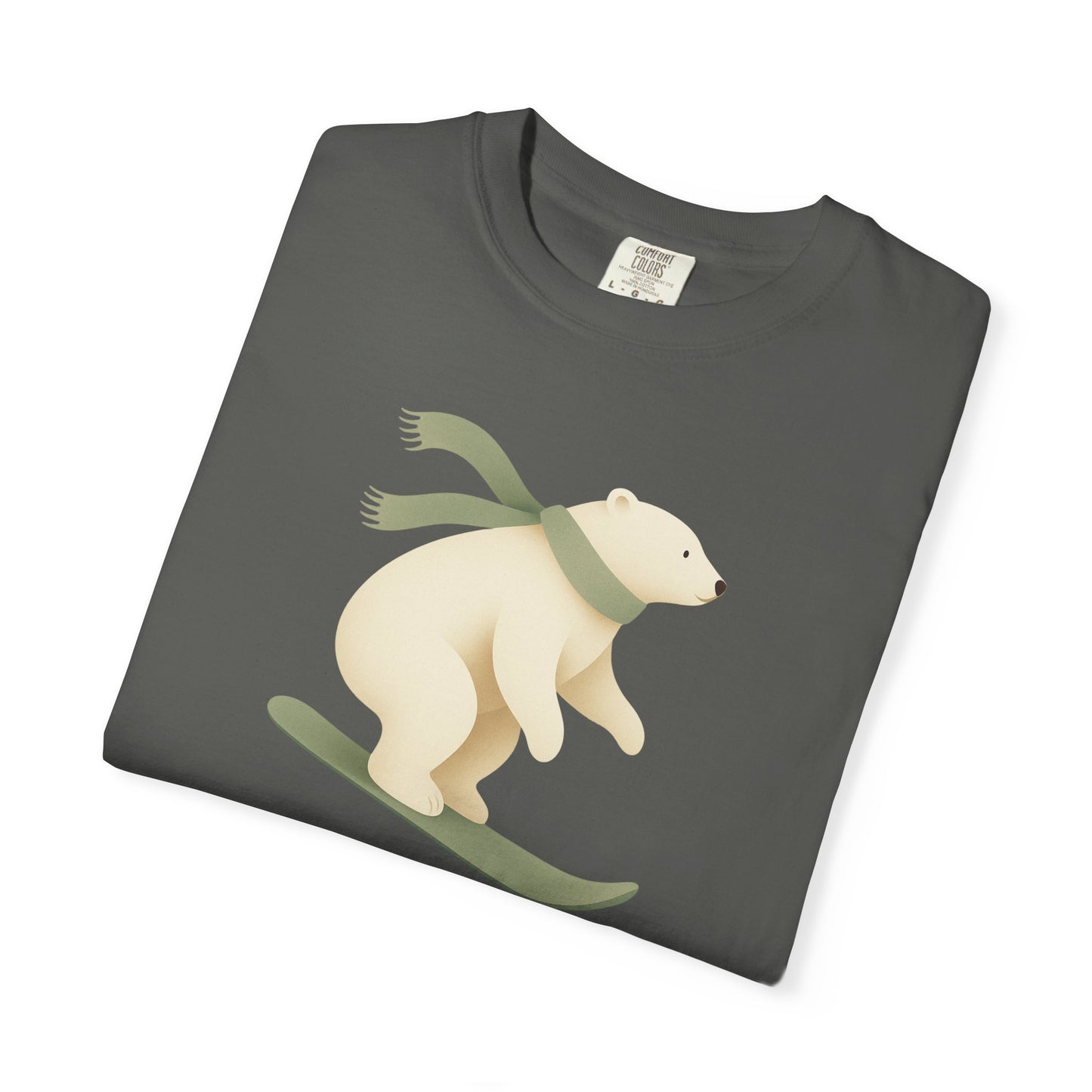 Comfort Colors Polar Bear Snowboard Tee