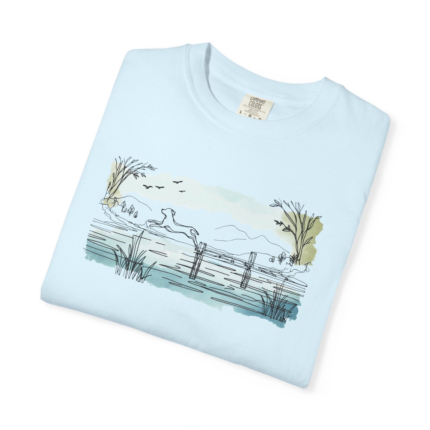 Lake Leap Dog Tee