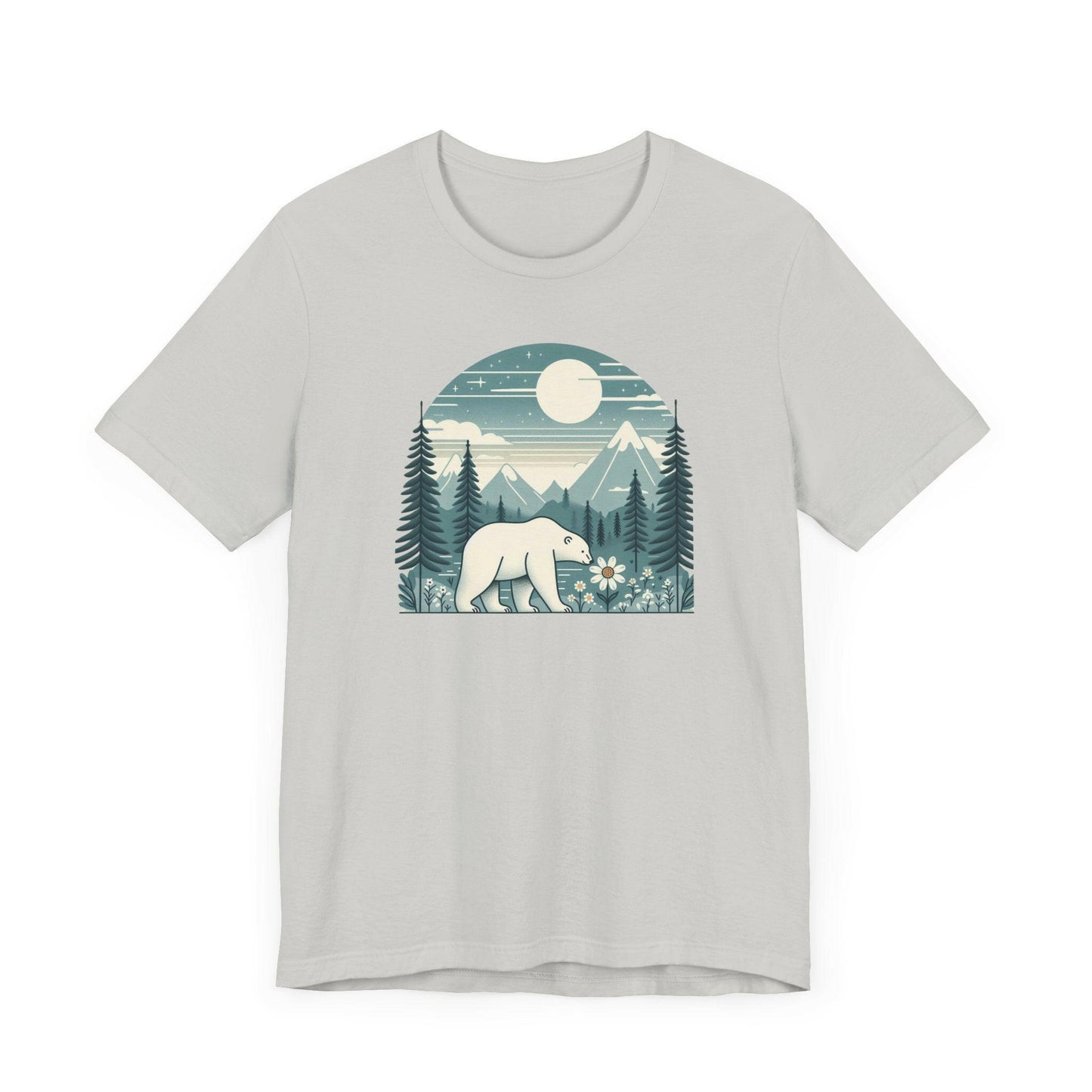 Nature Lover's Bear Graphic Tee | Unisex Jersey Short Sleeve T-Shirt - Stompy Paws