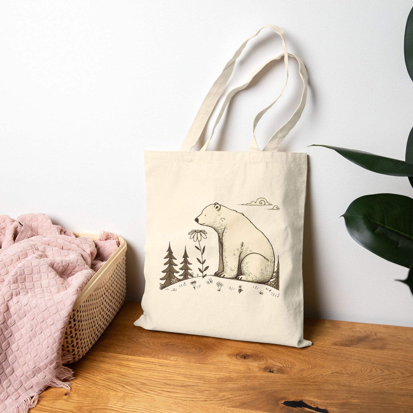 The Meadow Bear Tote Bag