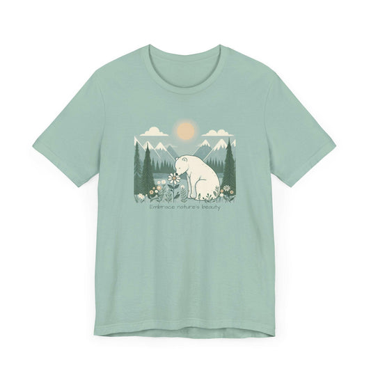 Polar Bear Nature-Inspired Unisex Tee - 'Embrace Nature's Beauty'