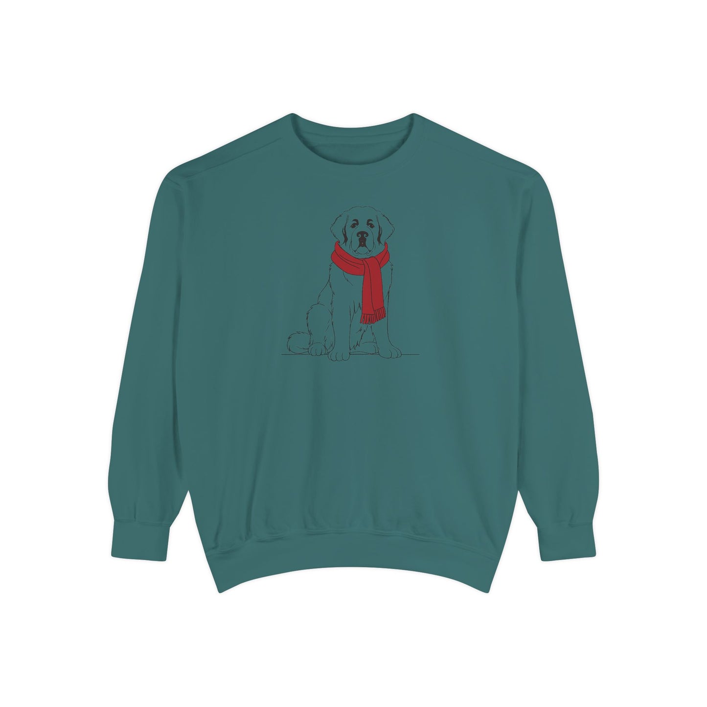 Great Pyrenees Winter Scarf Sweatshirt