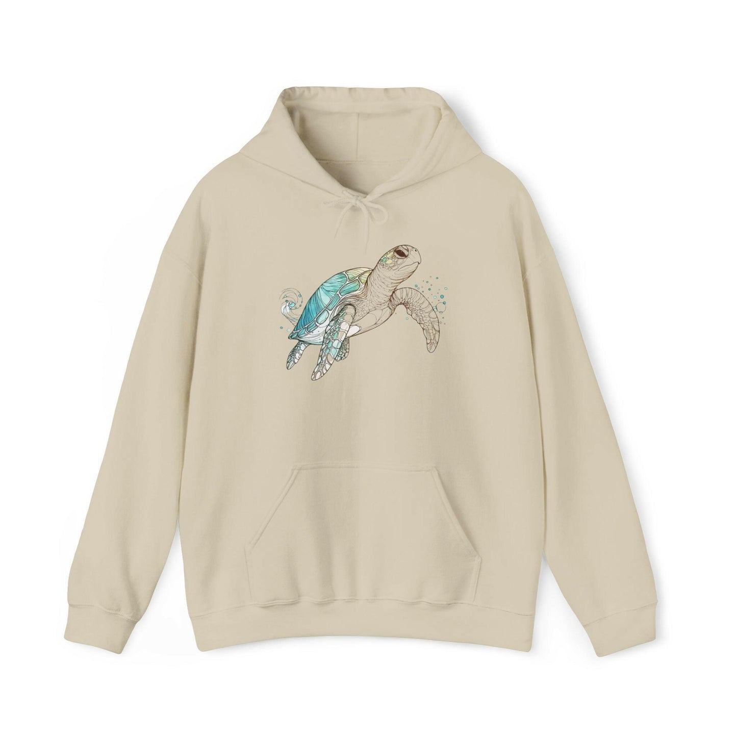 Serene Sea Turtle Hoodie - Oceanic Unisex Sweatshirt