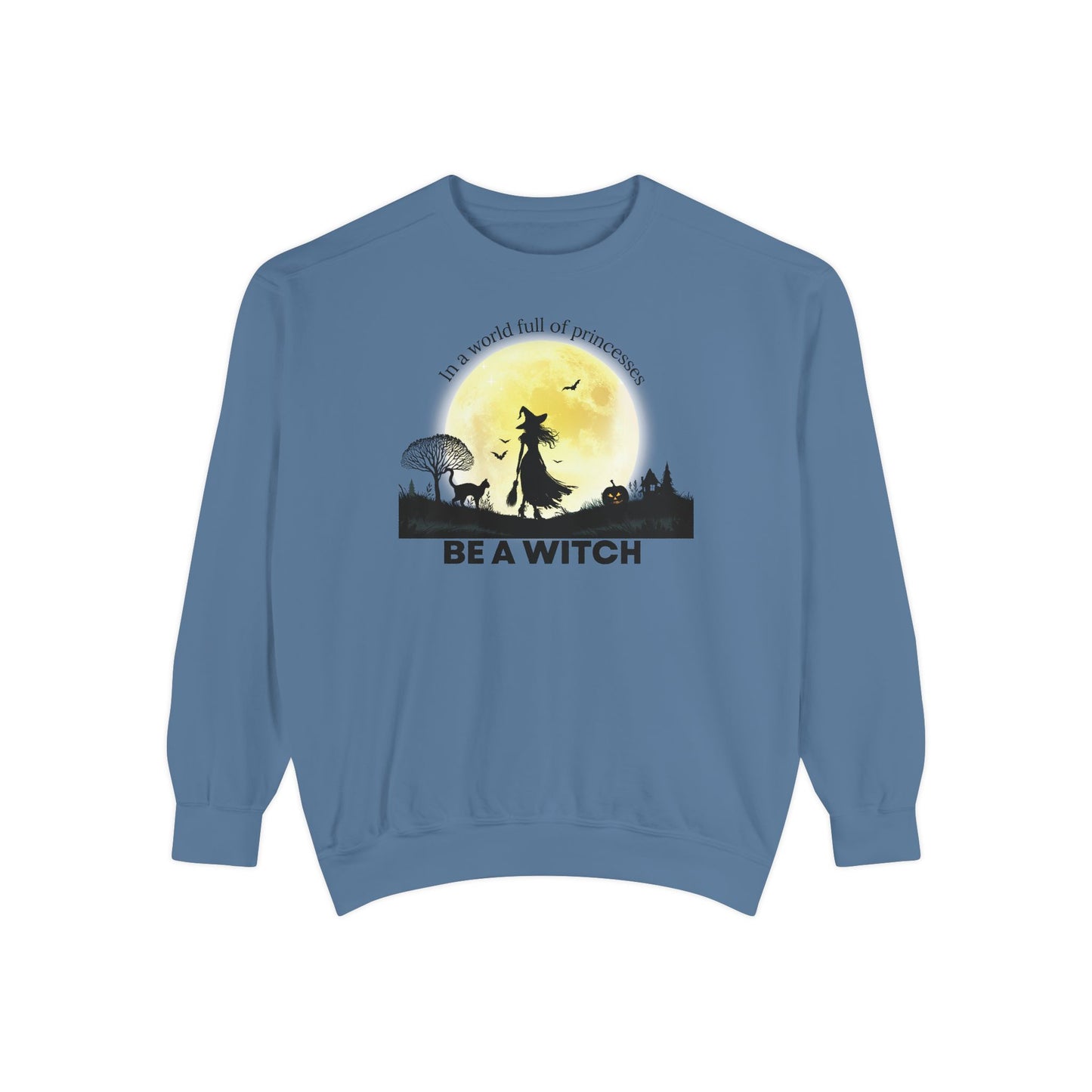Be A Witch Celestial Moon Pullover | Premium Comfort Colors® Heritage Sweatshirt