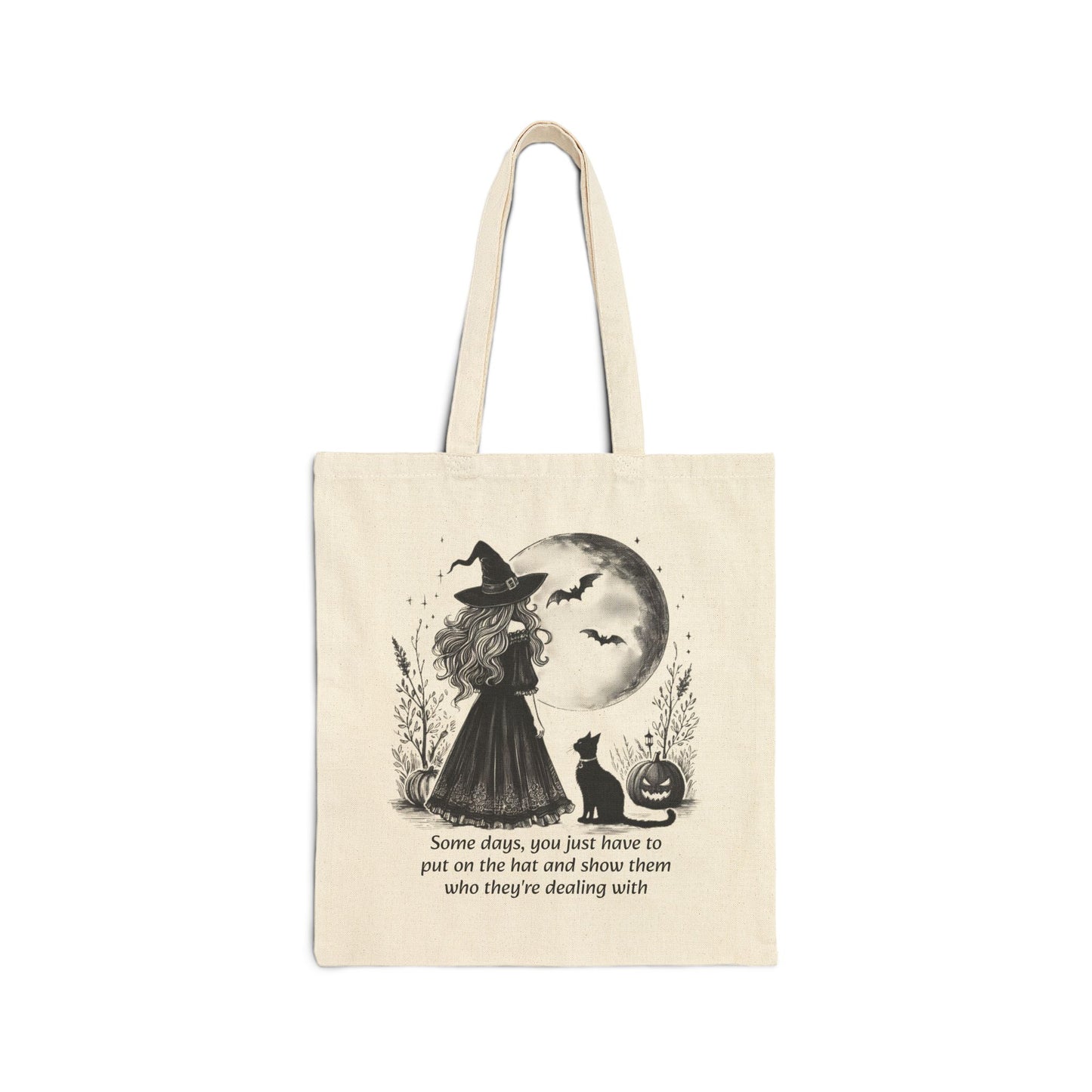 Put on the Hat Witch Tote Bag Feminist Empowerment Halloween Witchlight Tote