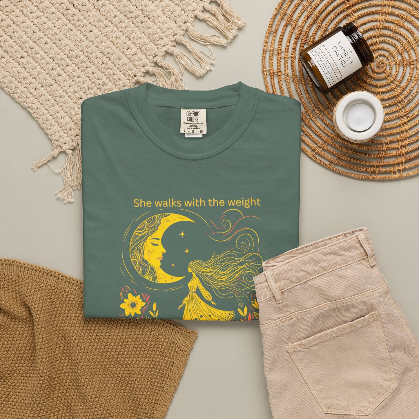 Comfort Colors She Walks With the Weight Tee