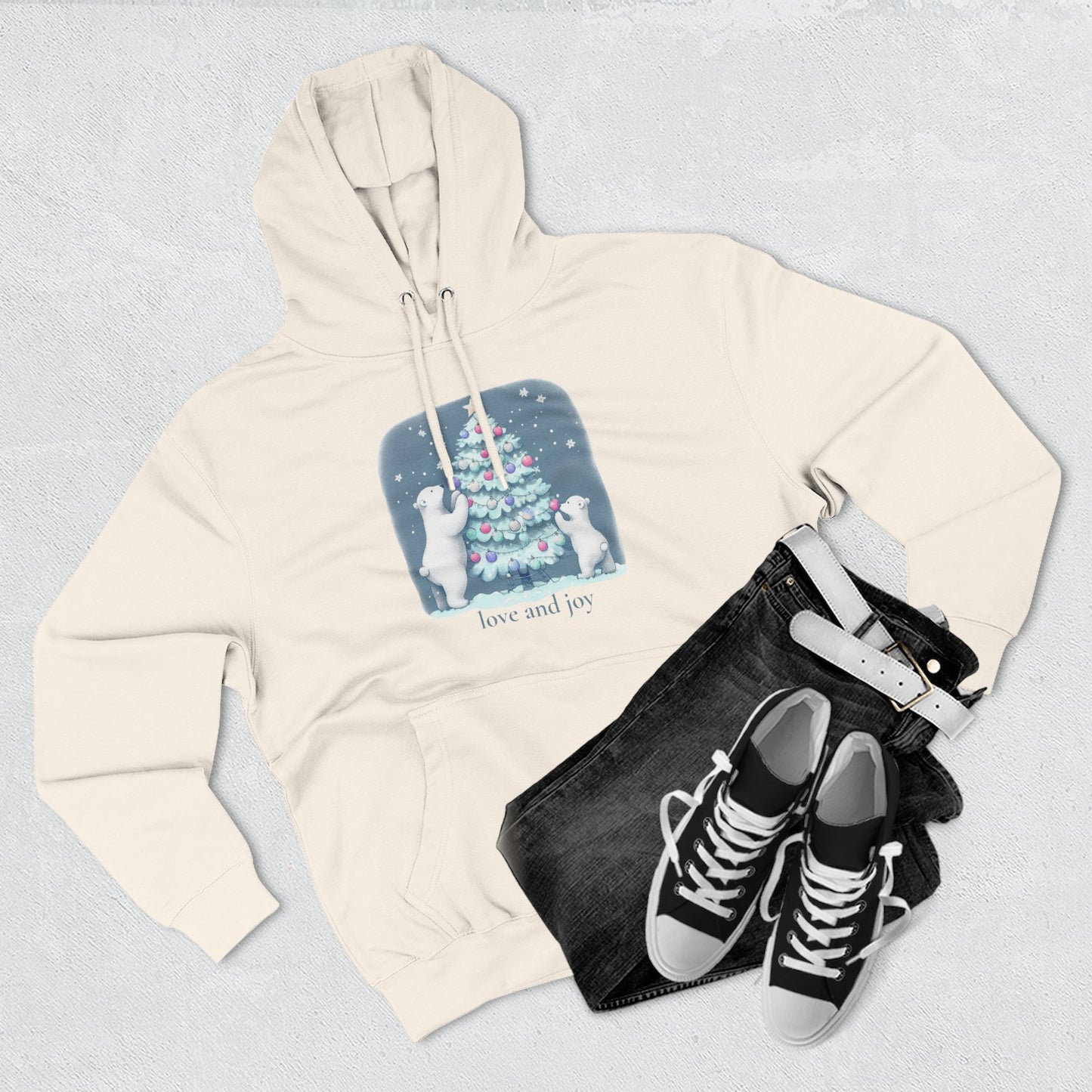 Love and Joy Polar Bears Hoodie