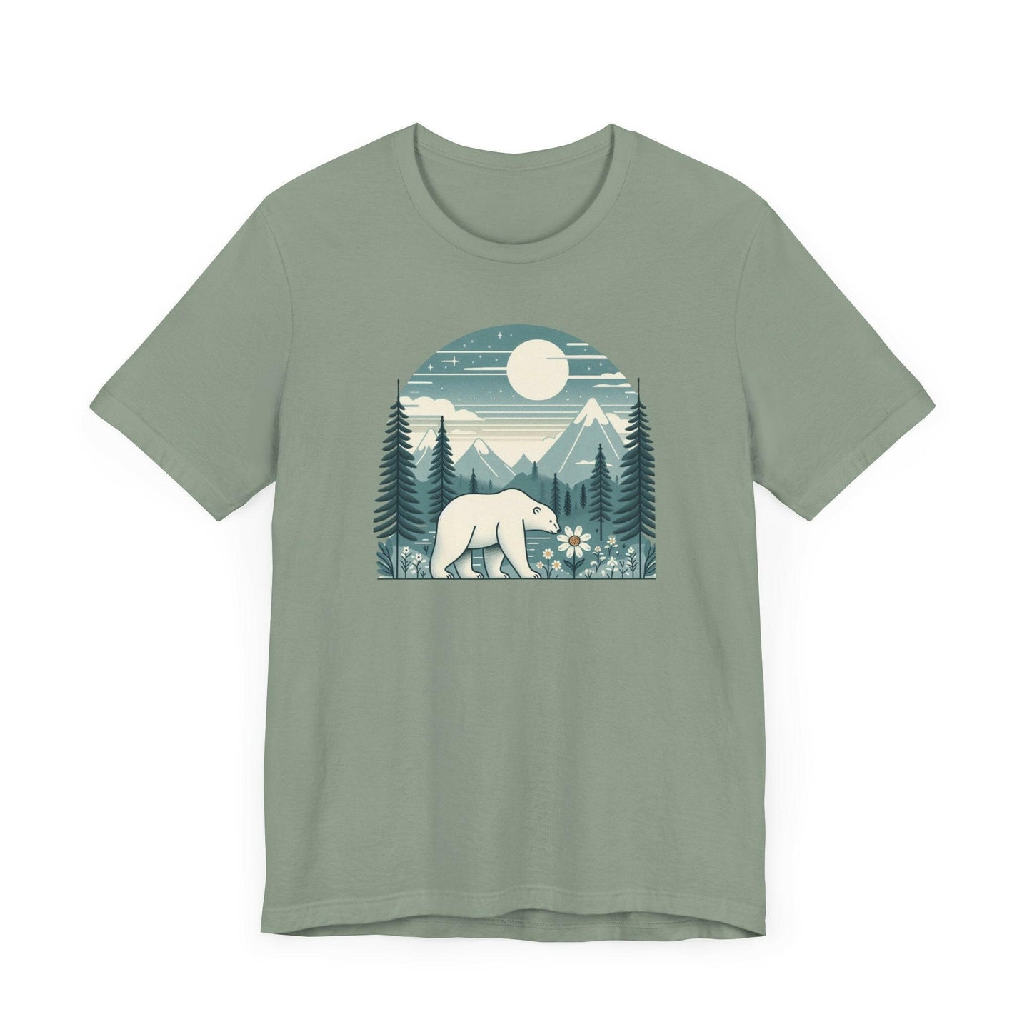 Nature Lover's Bear Graphic Tee | Unisex Jersey Short Sleeve T-Shirt - Stompy Paws