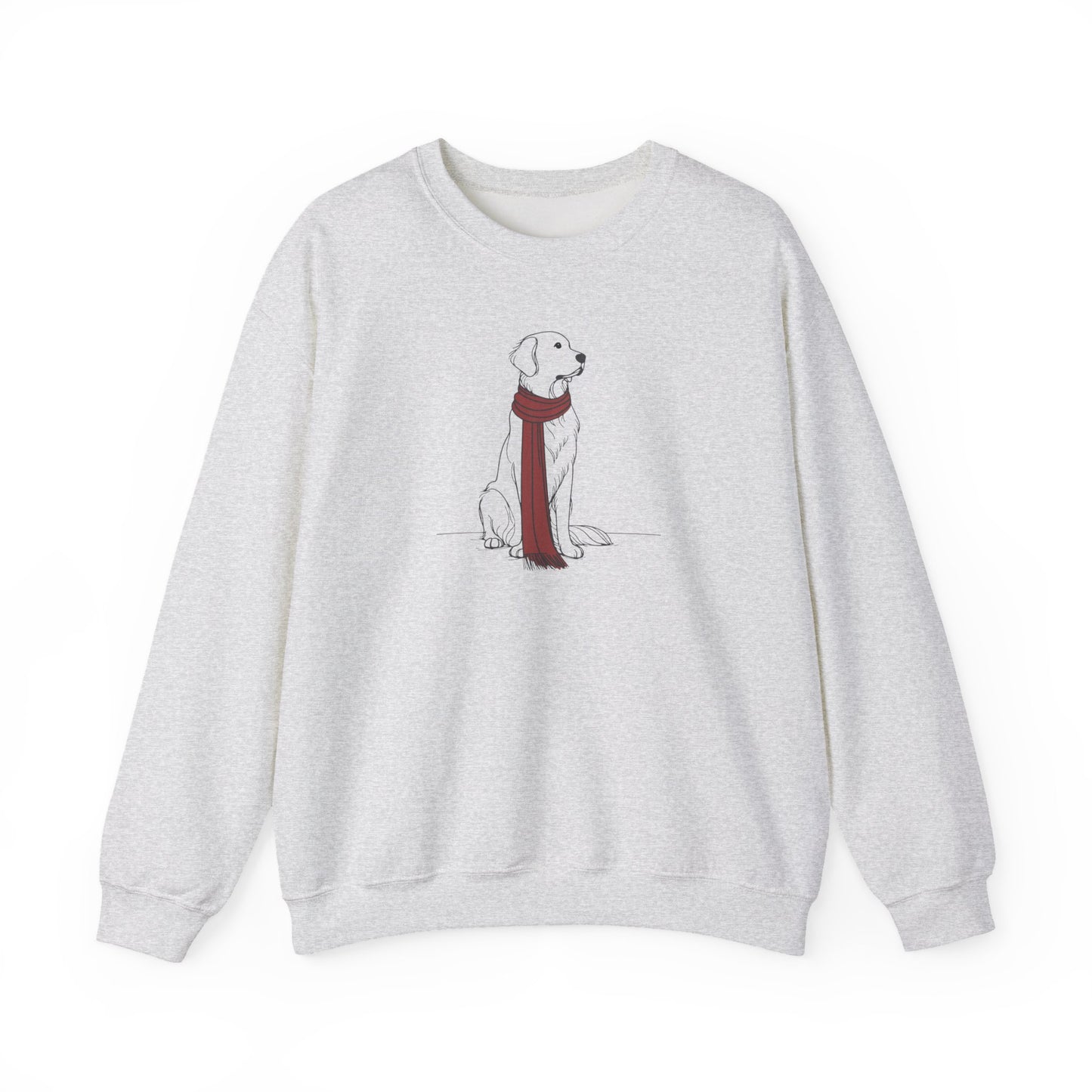 Golden Retriever Scarf Premium Sweatshirt | Cozy Den Edition