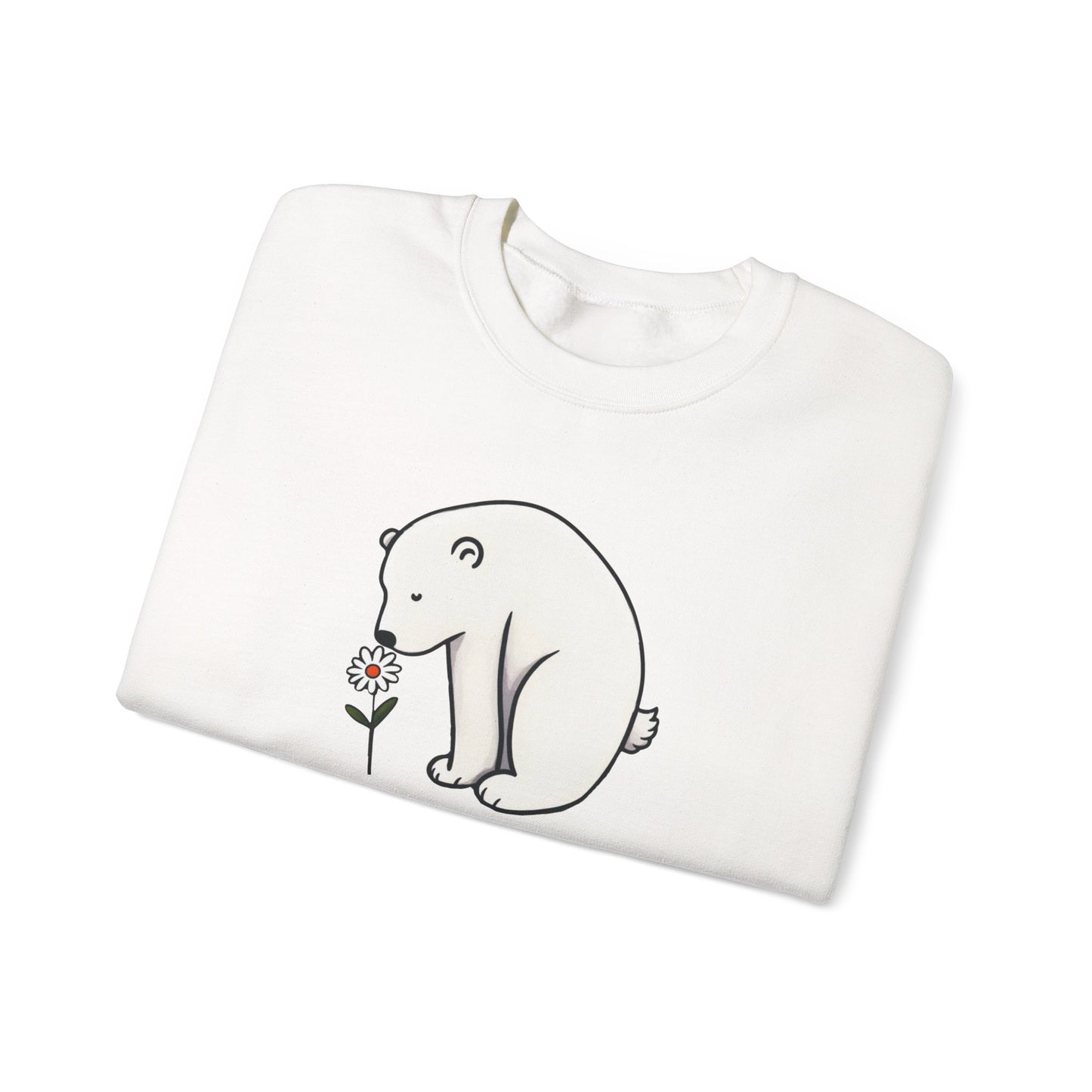 Polar Bear Daisy Sweatshirt | Polar Den Edition