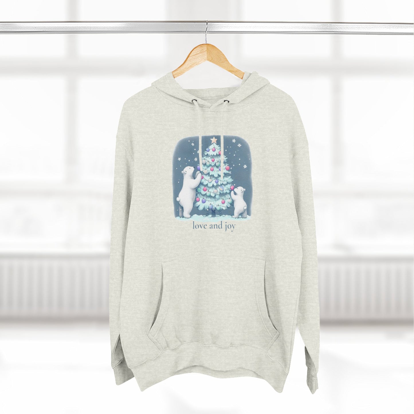 Love and Joy Polar Bears Hoodie