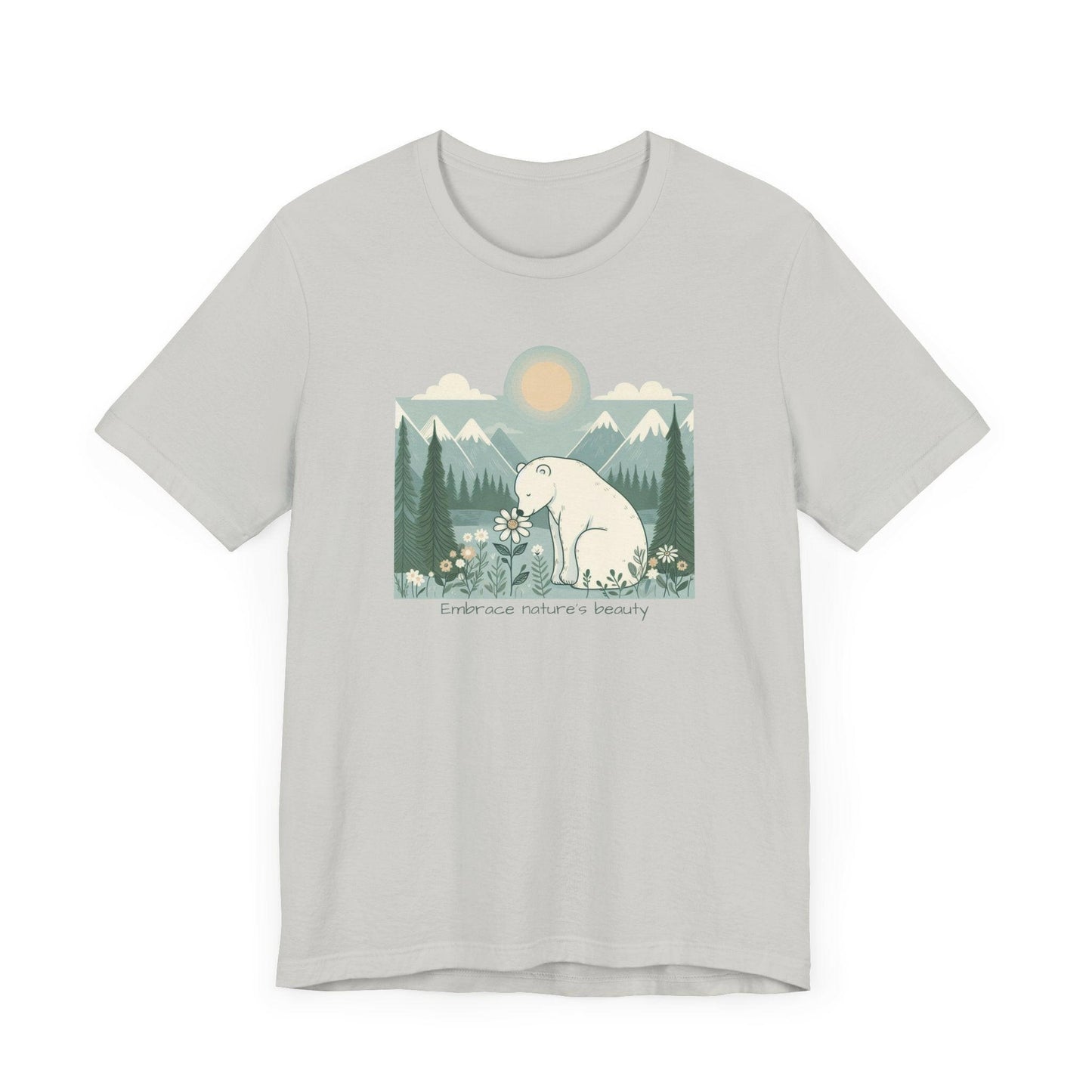 Polar Bear Nature-Inspired Unisex Tee - 'Embrace Nature's Beauty'