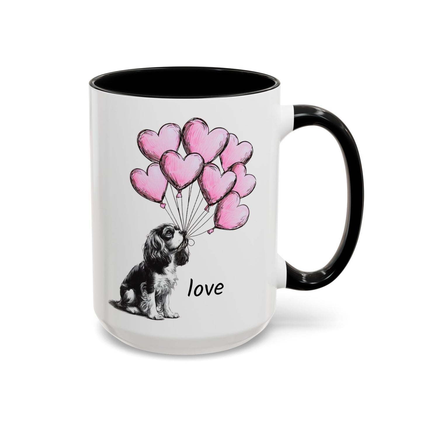 Cavalier King Charles Love Balloon Mug
