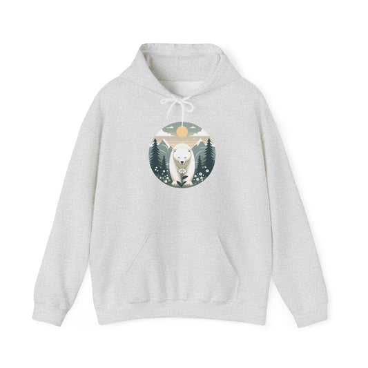 Polar Bear & Wildflower Hoodie | Polar Den Edition