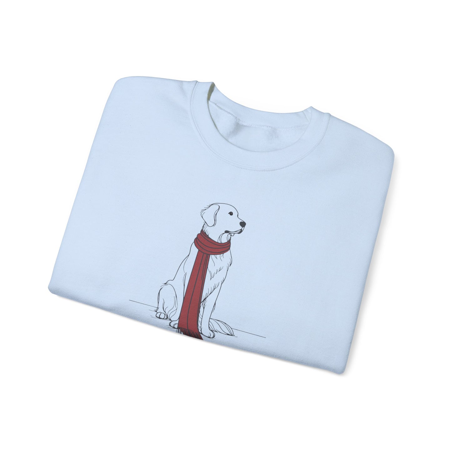Golden Retriever Scarf Premium Sweatshirt | Cozy Den Edition