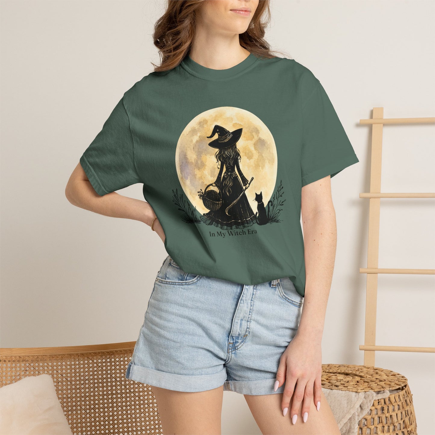 In My Witch Era Graphic Tee | Moon Witch Comfort Colors Shirt