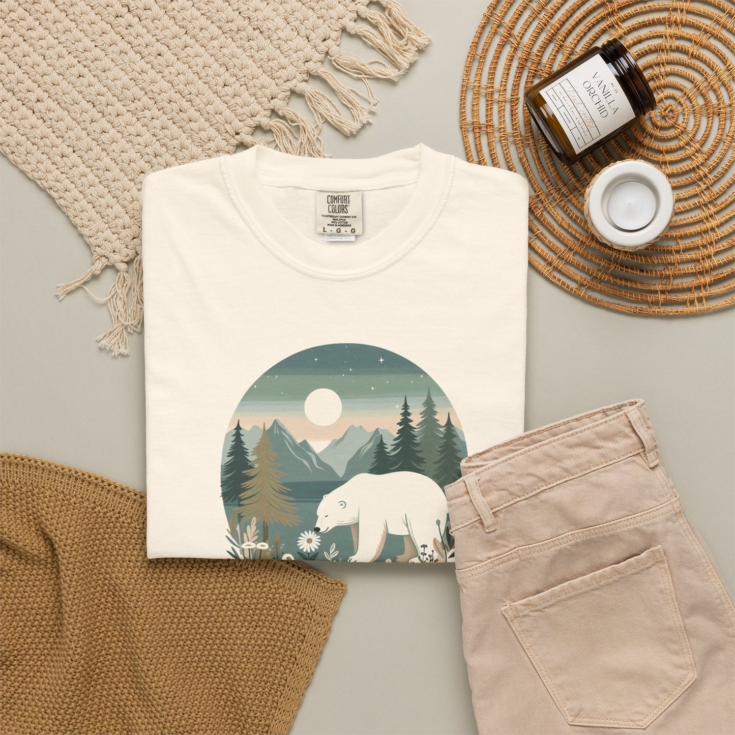 Polar Bear Wilderness Comfort Colors Tee