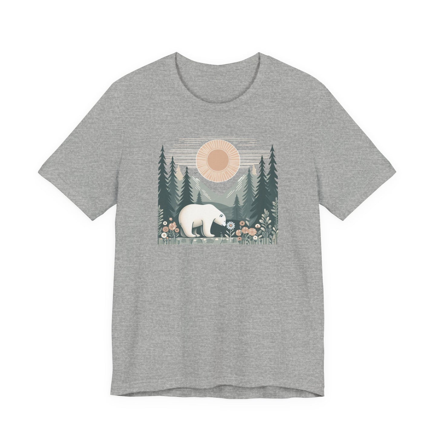 Polar Bear & Wildflower Mountain Shirt