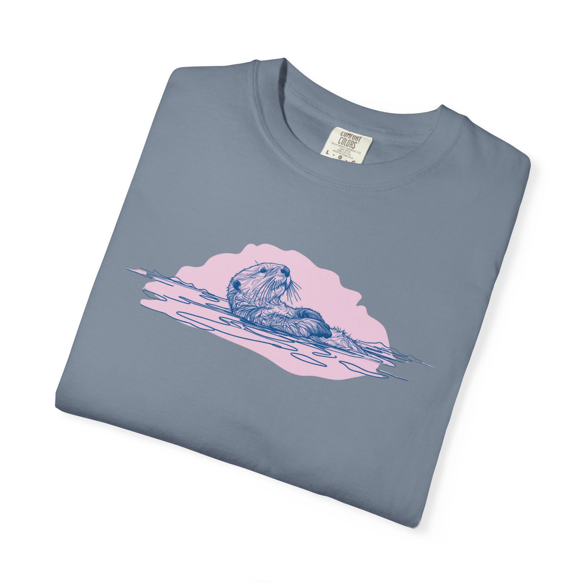 Sea Otter T-Shirt | Floating Otter Comfort Colors Tee